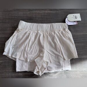 Blogilates Ruffle Short- Sugar Swizzle, size small